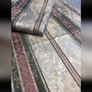 Vtg Croscill Town House Dover Manor Drapery Panels & Tiebacks Lined 80x85” USA